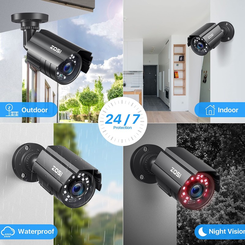 2.0MP 1080P HD 1920TVL Security Camera Hybrid 4-in-1 TVI/CVI/AHD/960H CVBS CC... gallery