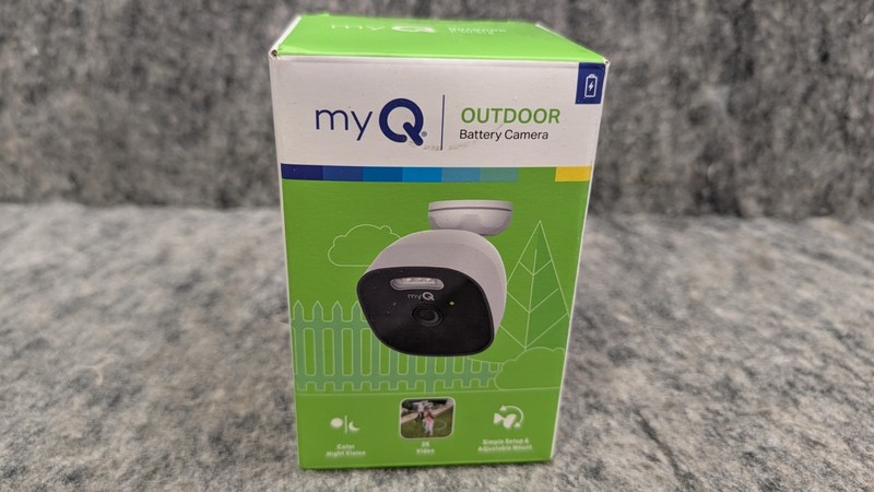 Chamberlain myQ Outdoor Battery Camera 2K Color Night Vision Spotlight 🔥New🔥