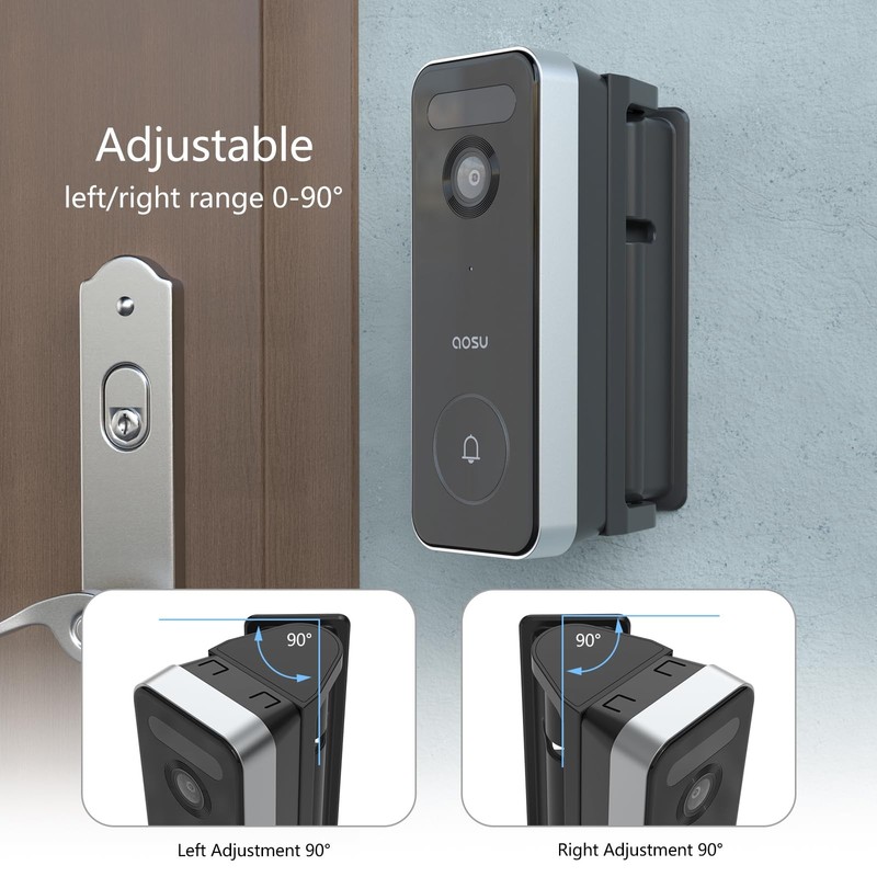 Adjustable Doorbell Mount for AOSU Doorbell Camera Wireless, Angle Mount Comp... gallery