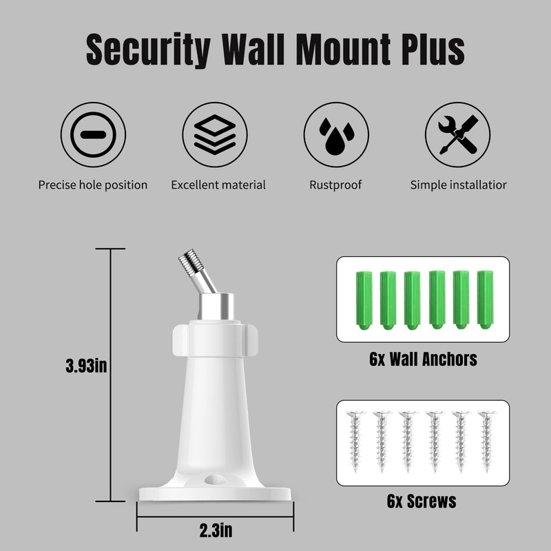 Adjustable Wall Mount Compatible with Arlo Essential/XL Gen2/ Arlo Pro 2/3/ 4... gallery