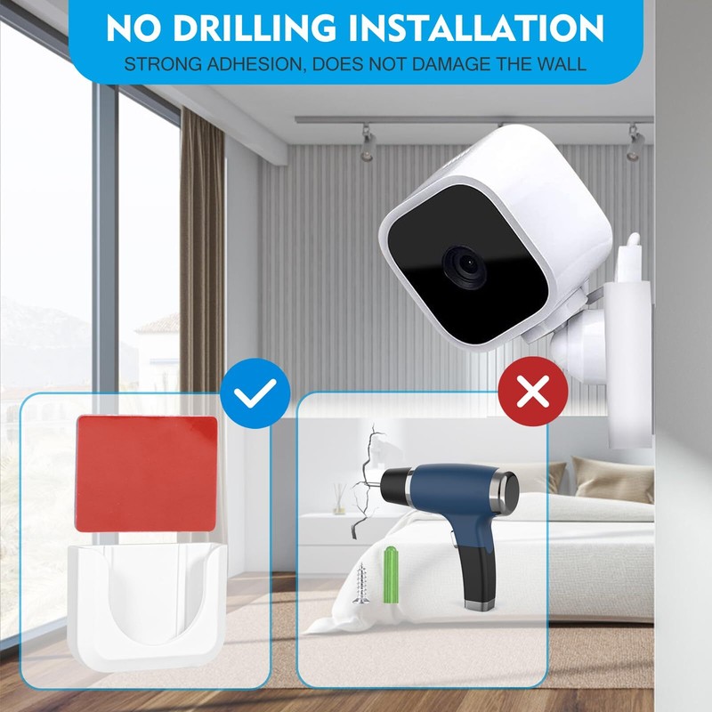 Blink Mini Camera Adhesive Wall Mount Bracket 2 Pack Strong & Durable Camera Mou gallery