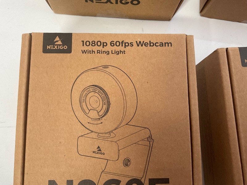 4 NEW NexiGo N960E 1080P 60FPS Webcam with Ring Light Security Camera autofocus gallery