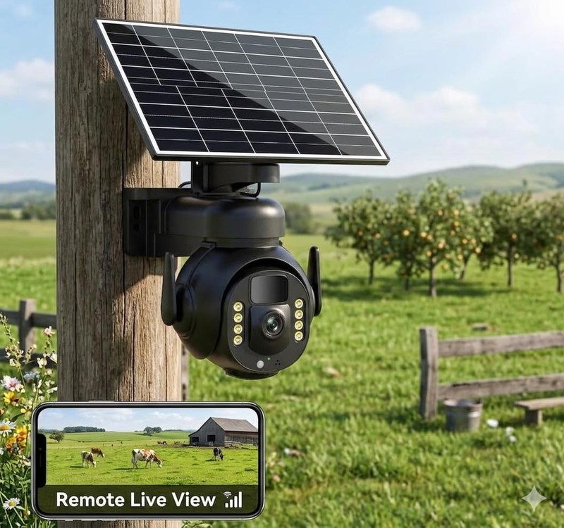 4K 8MP 4G LTE Cellular Security Camera, Outdoor Wireless Camera with Integrat... gallery