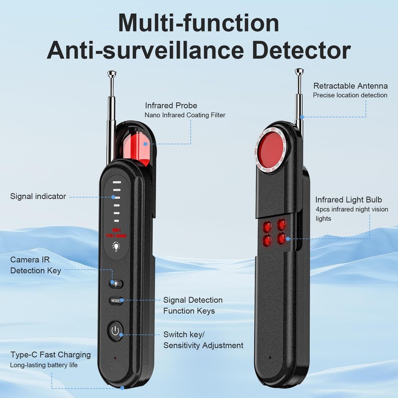 Aleanu Hidden Camera Detector, 2025 Hidden Bug and Device GPS Detector for Tr... gallery