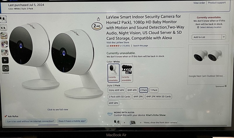 Laview F1 Security Camera HD 1080P (2 Pack) *Baby Monitor/Security Camera* gallery