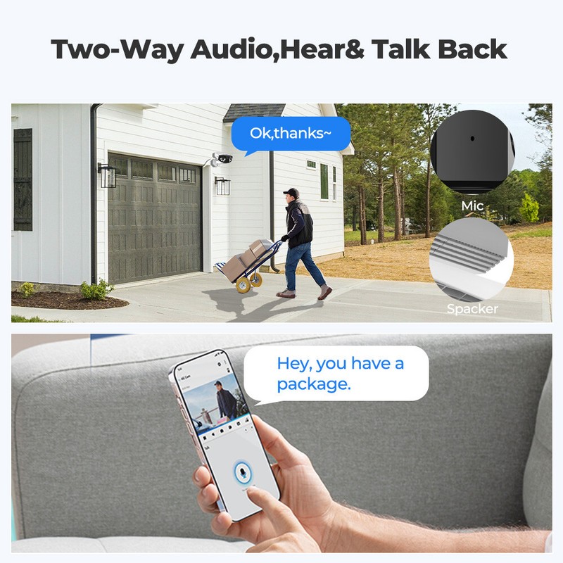 Reolink 4K PoE Security Camera Outdoor Smart Detection 180° View Duo 2 PoE gallery