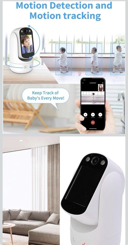Two Way Pet Camera with 2.8 inch HD Screen, 1080P Video Calling Camera for Indoo gallery