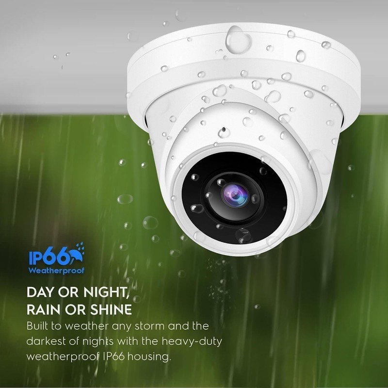 4MP PoE IP IR Night Vision Turret Camera Outdoor/Indoor Metal Housing 2.8mm gallery