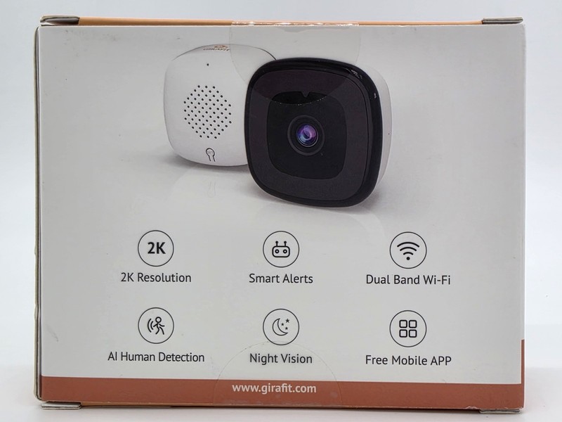 Girafit 3MP 2K Window Camera, 2.4GHz & 5GHz WiFi Indoor Cameras 1 Pack, White gallery