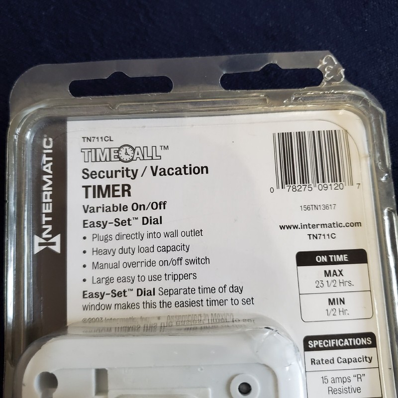 Intermatic TimeAll Security/Vacation Timer, Conserves Energy New In Package gallery
