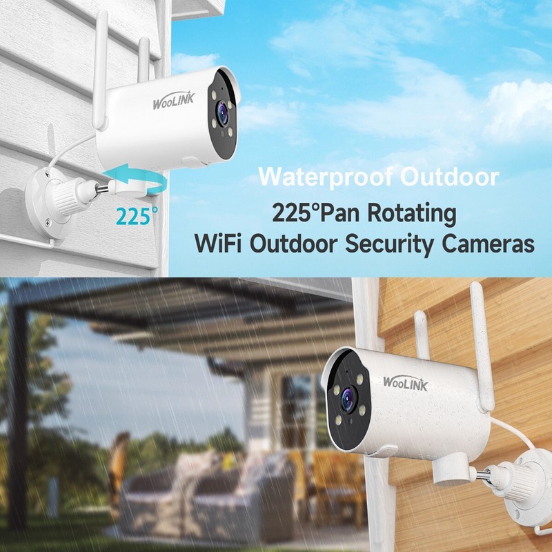 4PacK WiFi Security Camera System Outdoor Solar Battery Powered with Solar Panel gallery