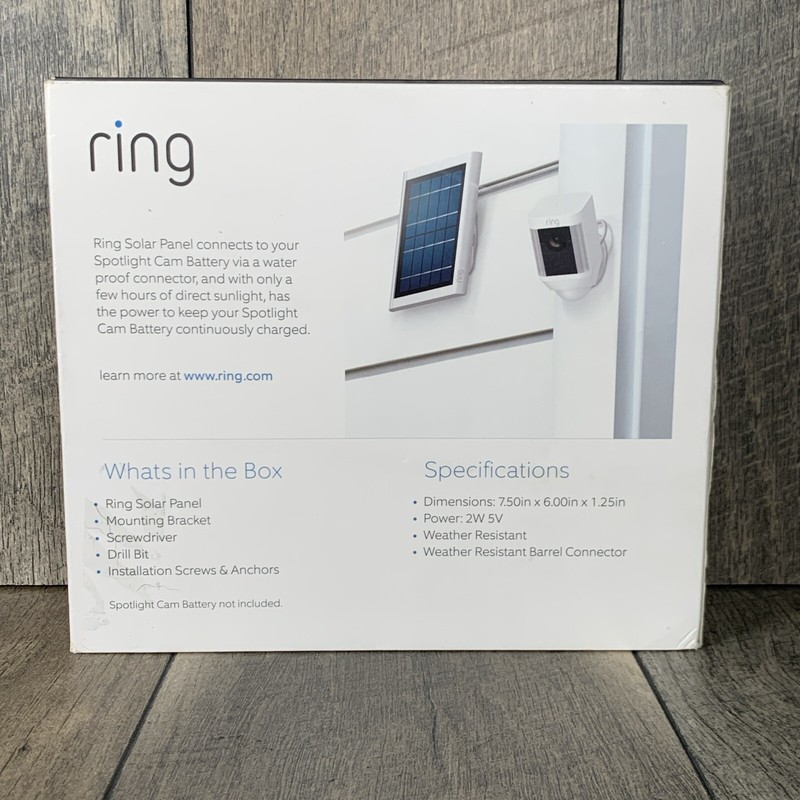 Ring 8ASPS7-WEN0 Solar Panel for Spotlight Cam Battery. Read Description. gallery
