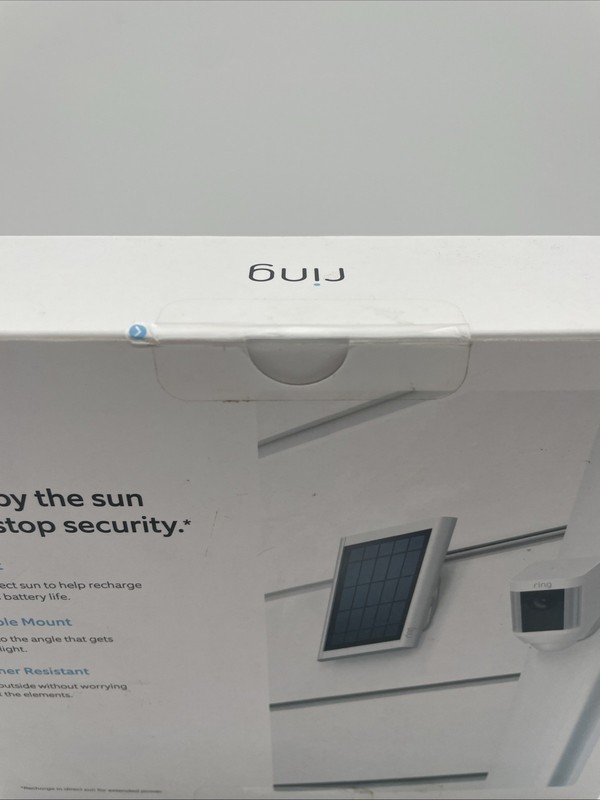 Ring Solar Panel for Select Ring Security Cameras - White, NEW UNOPENED BOX gallery
