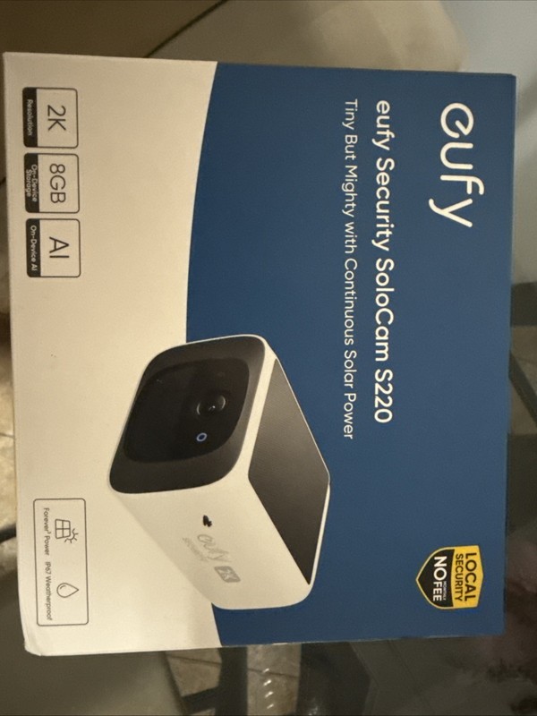 Eufy 2K Solar Security Camera S220 SoloCam Wireless Outdoor Camera Night Vision