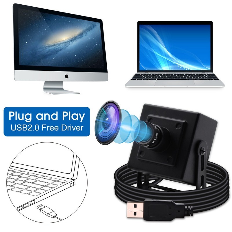 ELP 5MP CMOS OV5640 USB Camera Electronic Free Driver Web Camera with 8mm Lens gallery