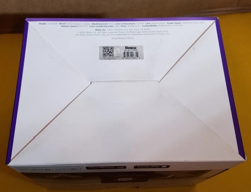 Roku Smart Home Floodlight Camera SE Wi-Fi Connected Wired Security Camera gallery