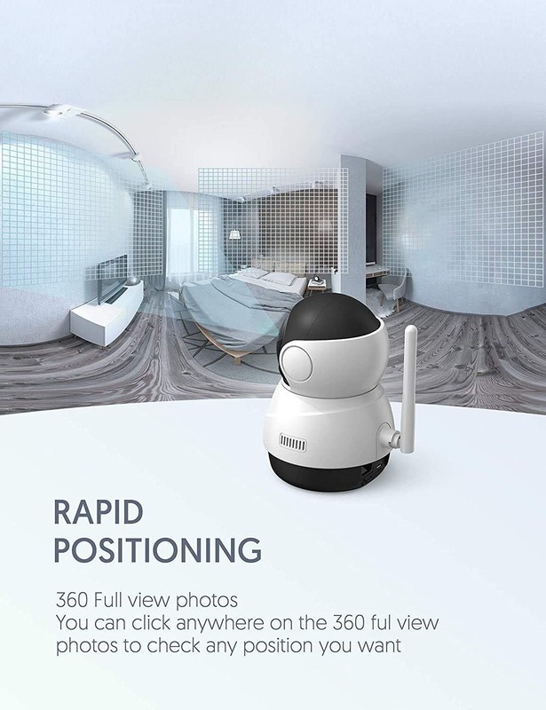 Vecture Camera 1080P Home Wi-Fi Security Camera, Pan/Tilt, Motion Detection gallery
