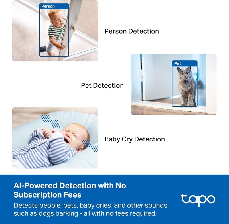 Tapo 3K 5MP Indoor Security Camera for Baby Monitor, Pet Camera w/Smart Motion gallery