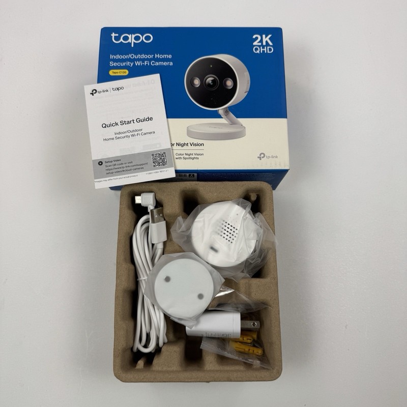 TP-Link Tapo C120 2K QHD Indoor Outdoor Home Security Wi-Fi Camera Color Night gallery