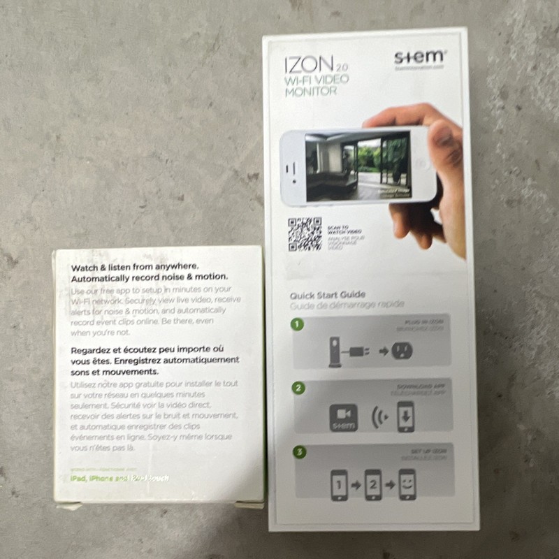 iZON 2.0 Wi-Fi IP/Network Indoor Surveillance Camera White, Apple Compatible gallery