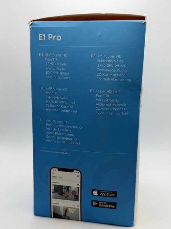 Reolink E1 Pro 5MP Indoor WiFi Security Camera Pan Tilt 2-Way Audio gallery