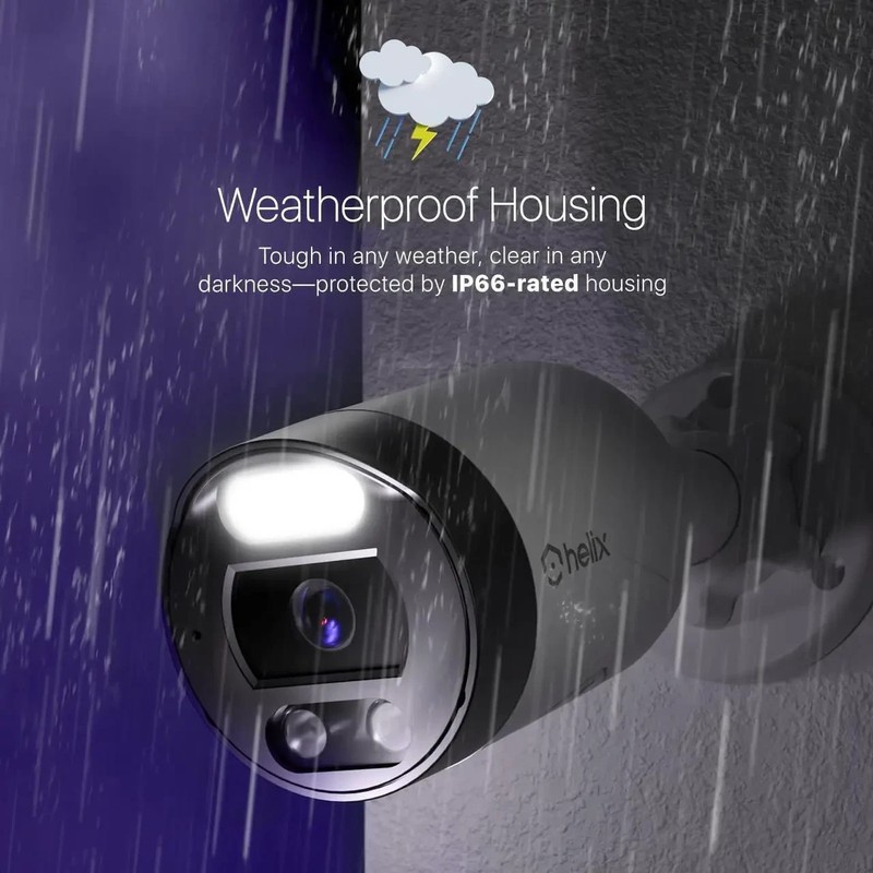 2-pk Helix 5MP Outdoor IP Security PoE Camera, Human Detection, NDAA Compliant gallery