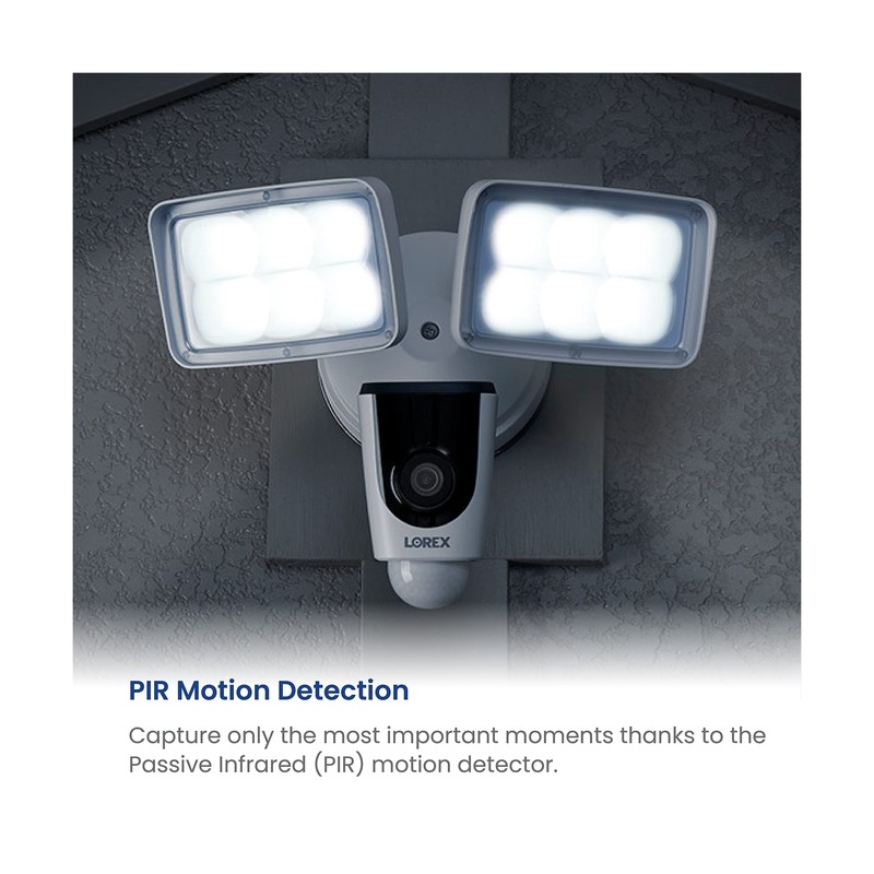 Lorex 1080p Wired Floodlight Camera – 32GB Outdoor Home Security Camera wi gallery