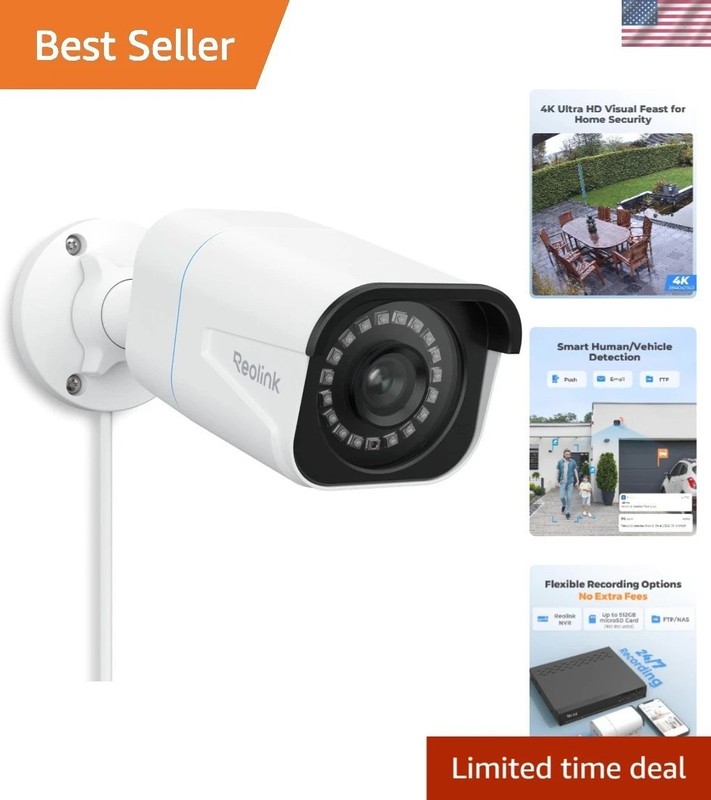 High Definition 4K PoE Surveillance Camera – Indoor & Outdoor Security Solution