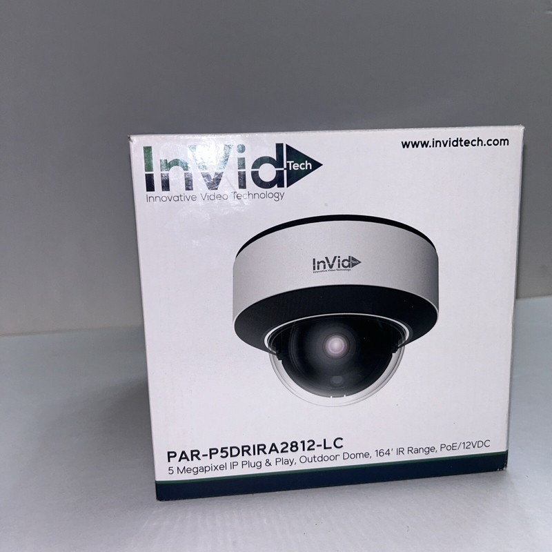 InVid Tech PAR-P5DRIRA2812-LC Outdoor IP 5 Megapixel Dome Camera 164’ IR Range gallery