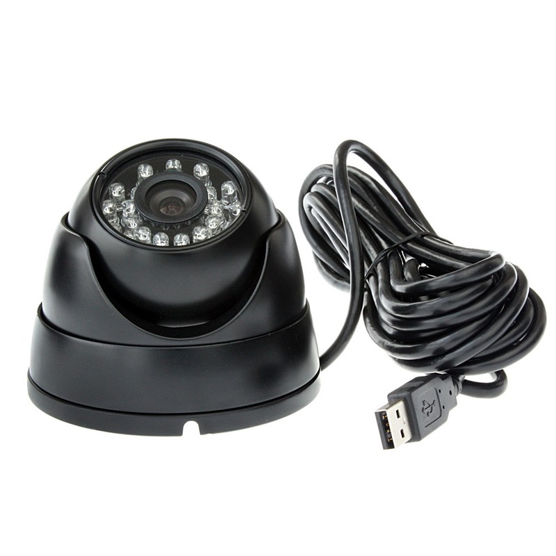 Day/Night USB Security Camera w/ IR 24 Infrared LED CMOS 720P 3.6mm Lens Webcam
