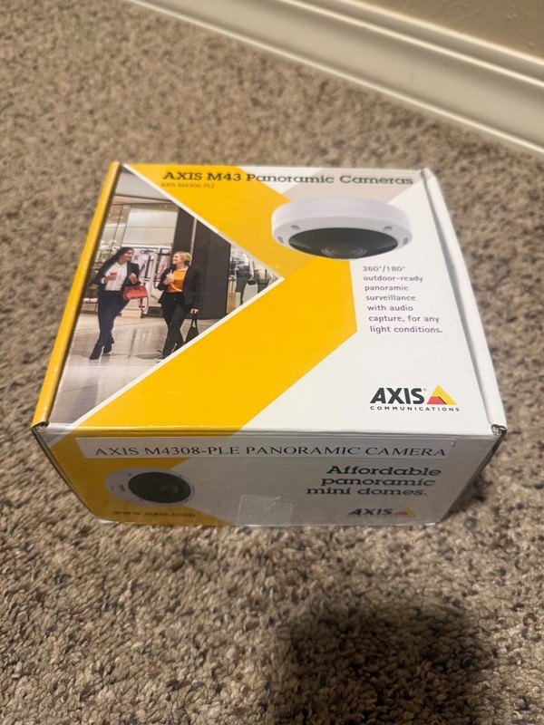 Axis M4308-PLE Network Panoramic Dome Camera P/N 02100-001.