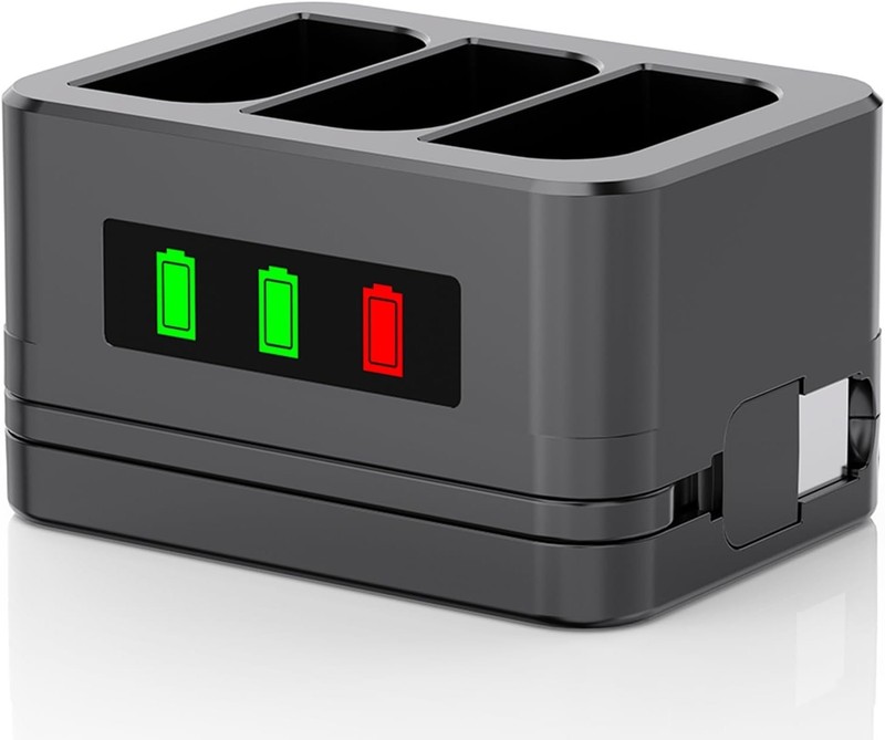 3-Slot Ring Battery Charger Dock with LED Display for Video Doorbells Cameras... gallery