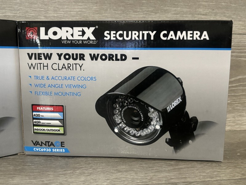 Lot of 2 LOREX Surveillance Cameras Model CVC6930 Series Black New In Sealed Box gallery