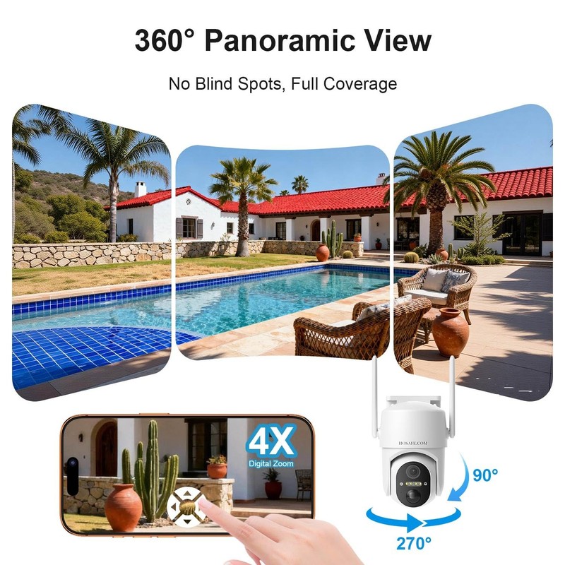 Solar Security Cameras Wireless Outdoor, Free Cloud Storage, WiFi Cameras for... gallery