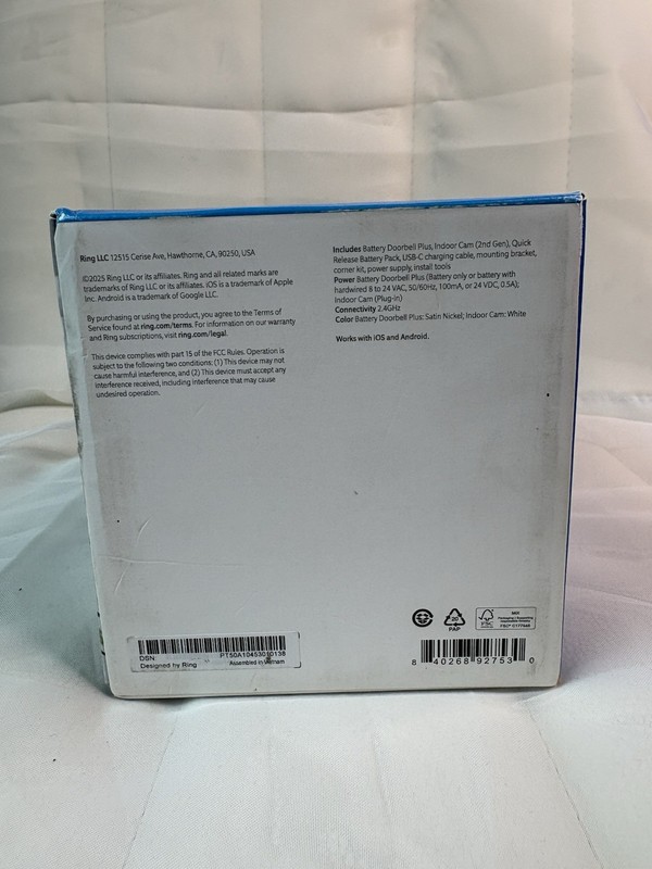 Ring Battery Doorbell Plus and Indoor Camera 2nd Gen gallery