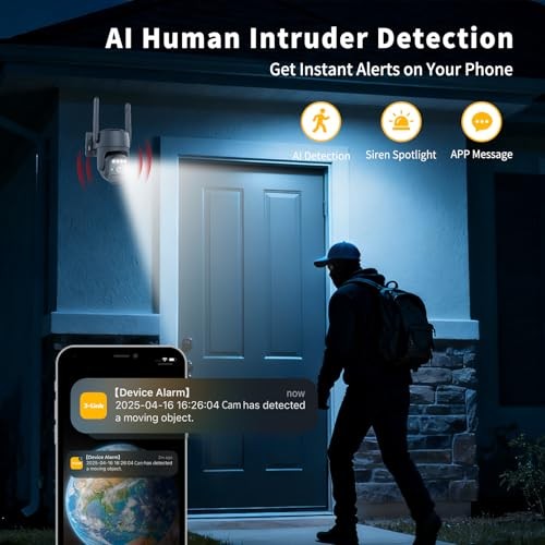 Solar Security Cameras Wireless Outdoor, WiFi Security Cameras for Home, 360° gallery