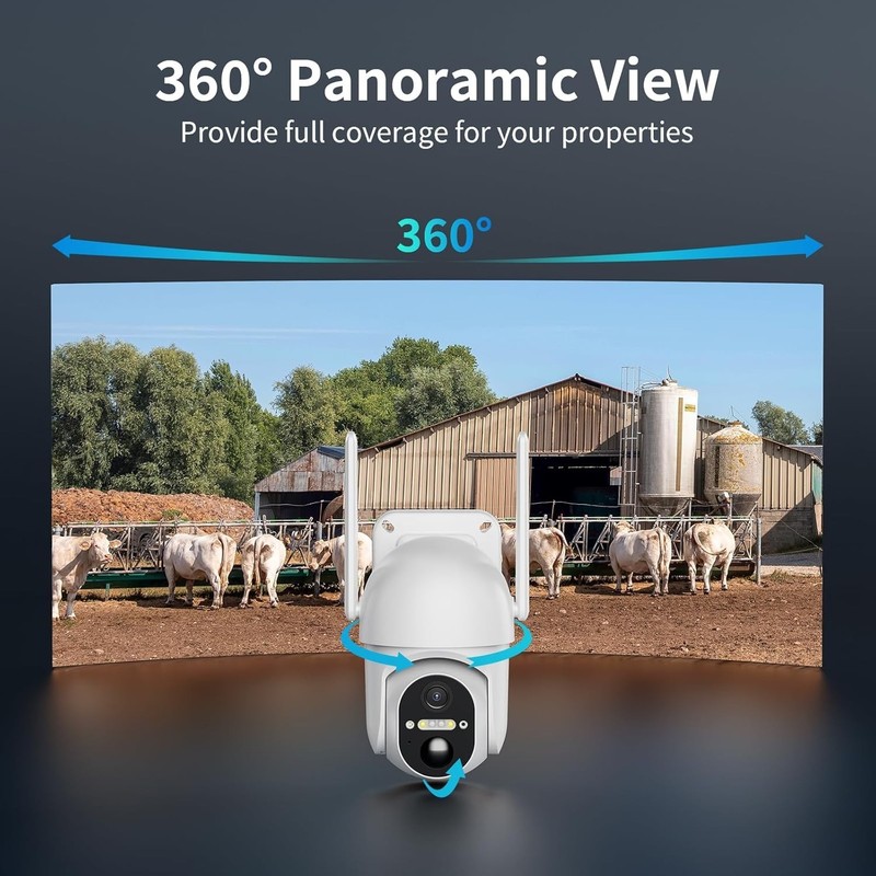 Outdoor 4G LTE Cellular Cameras, 2K Night Vision, No WiFi for Farms (2 Pack) gallery