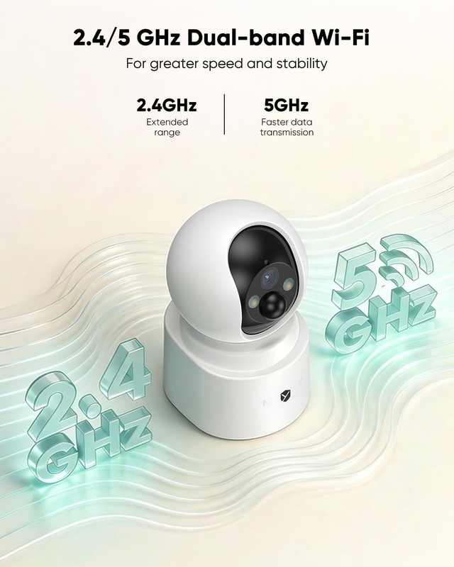 Battery Powered Pet Camera,True Wireless Indoor Camera, 4MP 2.5K Wifi Camera wit gallery