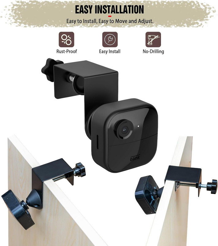 Door/Gutter Mount for Blink Indoor/Outdoor Camera(4Th/3Rd Gen) & Blink XT2/XT Ca gallery