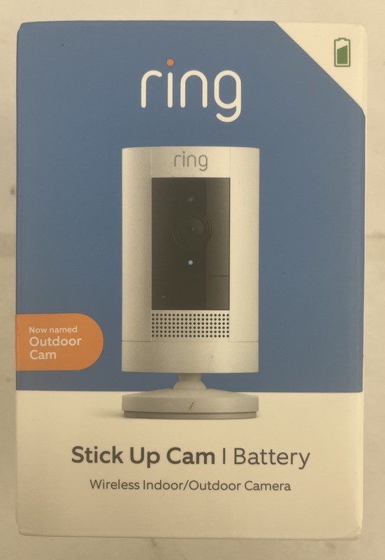NEW Ring Stick Up Cam Indoor/Outdoor 1080p WiFi battery Security Camera W 3rd