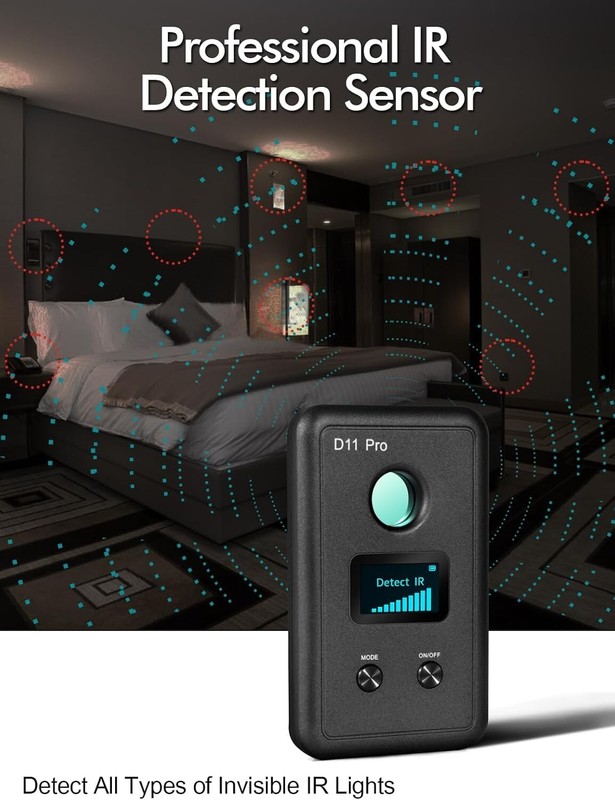 D11 Pro Camera Detector with Screen Professional RF GPS Tracker Detector Bug gallery