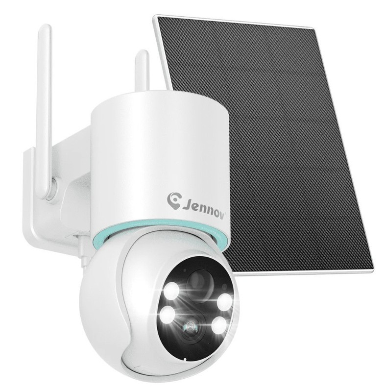 PACK of 6 Jennov 2K 360° PTZ Solar Wireless Security Camera Wi-Fi Outdoor