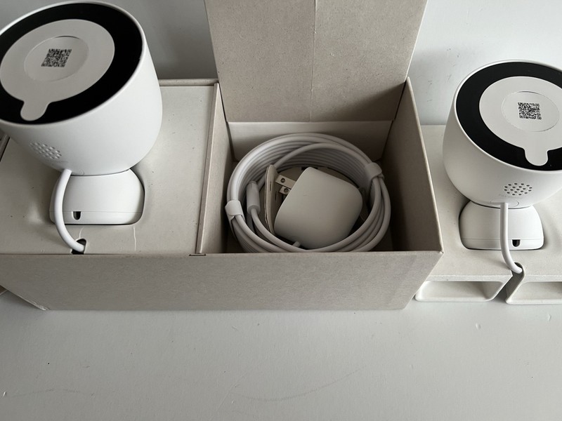 Google Nest Cam Outdoor Security Wired 2nd Gen 2K Video 2-Pack gallery