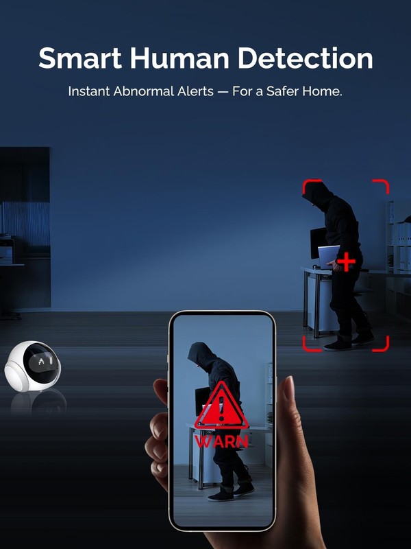Smart Mobile Pet Camera Robot, 1080P HD Indoor Pet Camera for Home, Auto Patr... gallery