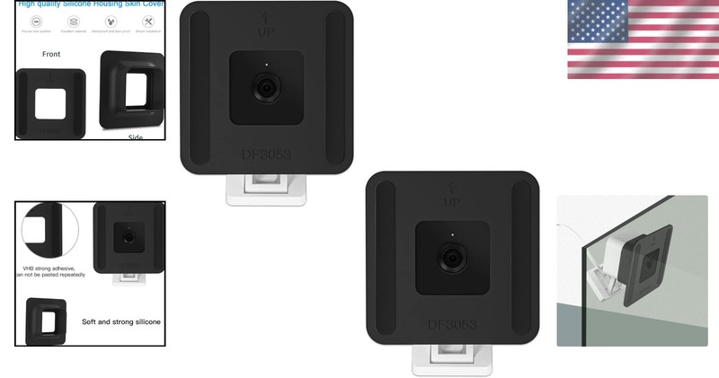 Black Window Mount for Wyze Cam V3/V3 Pro/V4 - Easy Installation 2-Pack gallery