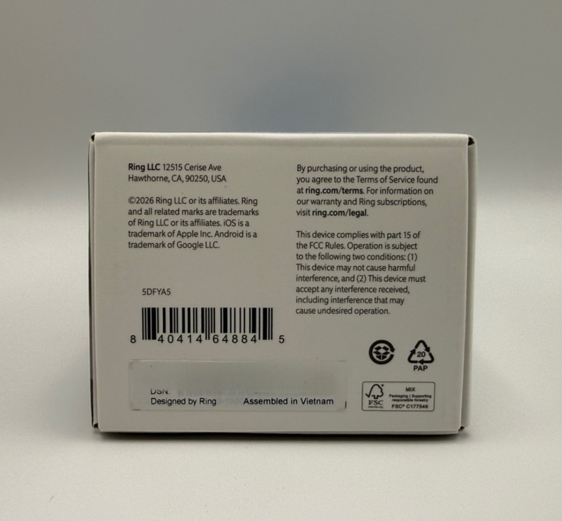 Ring Battery Doorbell 2nd Gen Retinal 2K Matte Mocha New Factory Sealed gallery