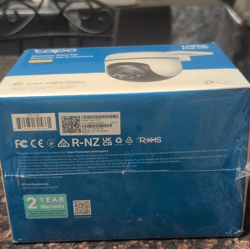TP-Link Tapo C500 Outdoor Pan-Tilt Wi-Fi Camera 1080p Color Night Vision 2024 gallery