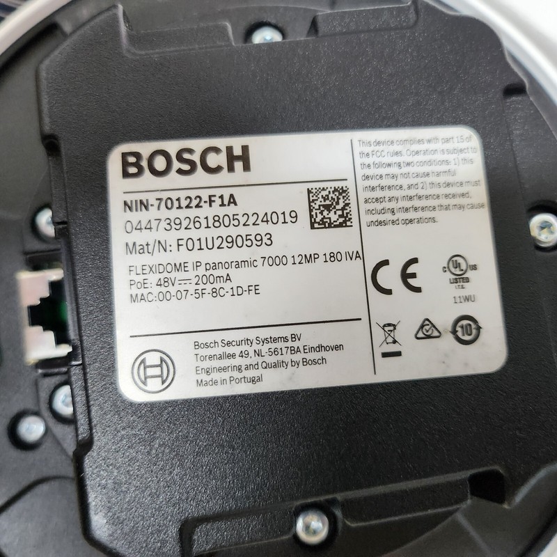 Bosch NIN-70122-F1A Flexidome IP Panoramic 7000 12MP 180 IVA Fixed Dome Camera gallery
