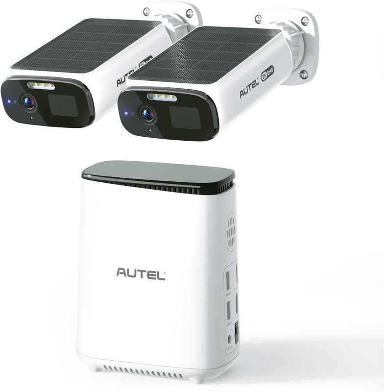 Solar Security Cameras Wireless Outdoor, 2K Color Night Vision, Solar Powered, E gallery