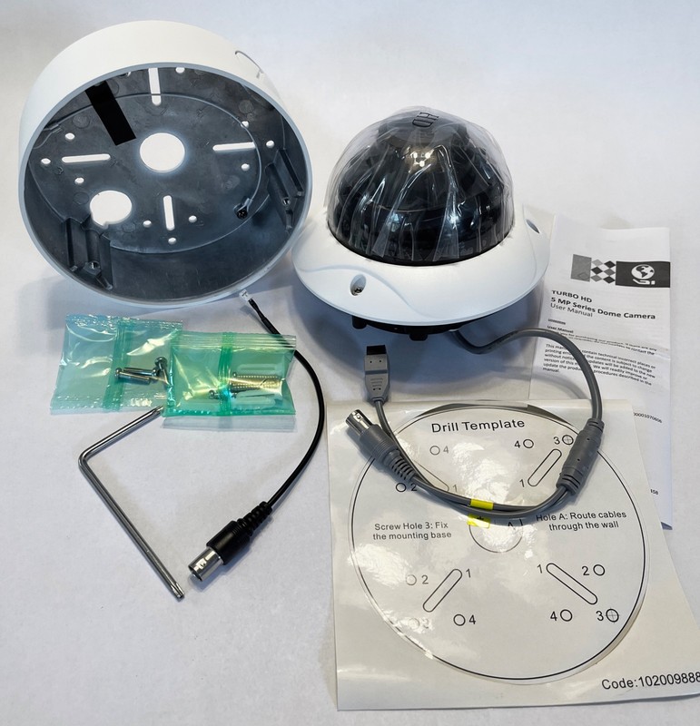 Alibi WL-TC5DV Turbo HD 5 MP Dome Security Camera